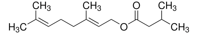 异戊酸香叶酯 &#8805;95%, stabilized, FG