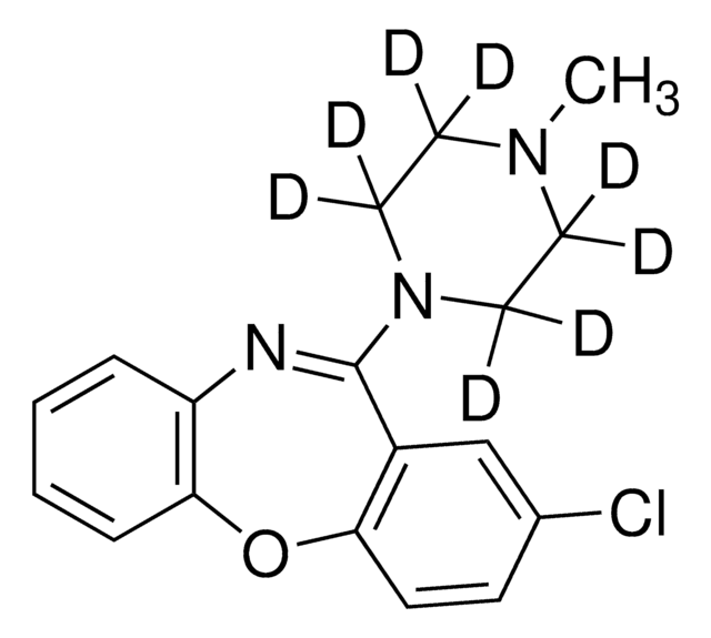 洛沙平-D8 溶液 100&#160;&#956;g/mL in methanol, certified reference material, ampule of 1&#160;mL, Cerilliant&#174;