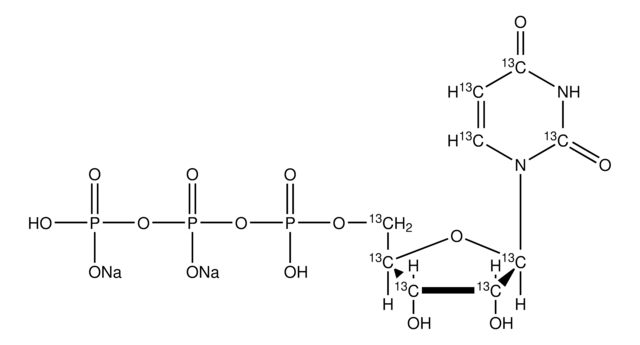 尿苷-13C9 5′-三磷酸 钠盐 溶液 100&#160;mM (in 5mM Tris HCl / H2O), &#8805;98 atom % 13C, &#8805;95% (CP)