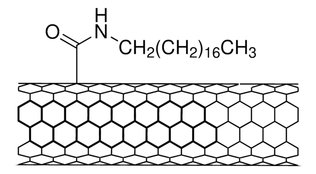 単層カーボンナノチューブ、オクタデシルアミン化 80-90% carbon basis, D × L 2-10&#160;nm × 0.5-2&#160;&#956;m , bundle dimensions, avg. no. of layers, 1