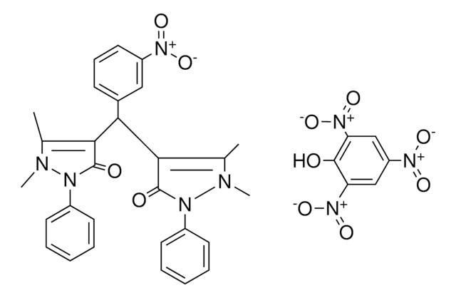 4,4'-((3-NITROPHENYL)METHYLENE)BIS(1,5-DIMETHYL-2-PHENYL-1H-PYRAZOL-3(2H)-ONE) COMPOUND WITH PICRIC ACID AldrichCPR