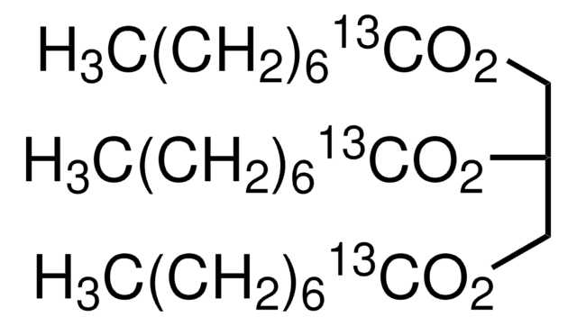 Trioctanoin-carboxyl-13C3 99 atom % 13C, 98% (CP)