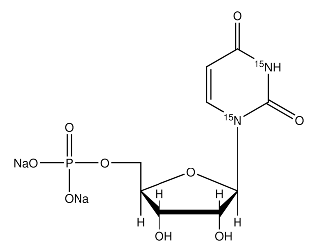 Uridine-15N2 5&#8242;-monophosphate disodium salt solution 100&#160;mM (in 5mM Tris HCl / H2O), &#8805;98 atom % 15N, &#8805;95% (CP)