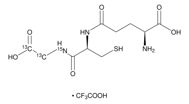 Glutatión-(glicina-13C2,15N) &#8805;99 atom % 13C, &#8805;98 atom % 15N, &#8805;95% (CP)