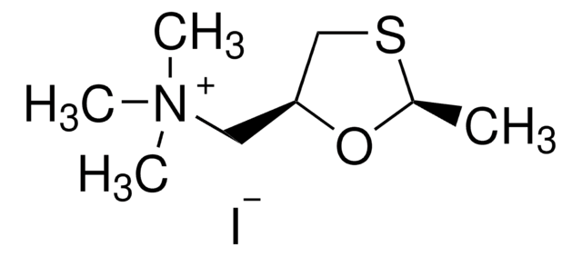 cis-2-Methyl-5-trimethylammoniummethyl-1,3-oxathiolane iodide