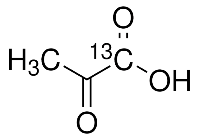 Pyruvic-1-13C acid (free acid) &#8805;99 atom % 13C, &#8805;99% (CP)