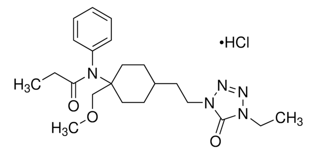 Alfentanil hydrochloride solution 1.0&#160;mg/mL in methanol (as free base), ampule of 1&#160;mL, certified reference material, Cerilliant&#174;