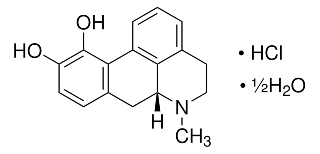 R-(&#8722;)-Apomorphin -hydrochlorid Hemihydrat calcined, &#8805;98% (with NaOH, titration)