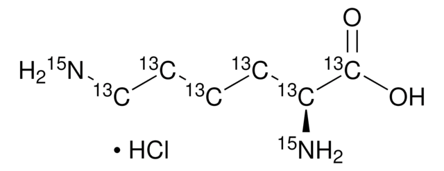 L-Lysine-13C6,15N2 hydrochloride 99 atom % 13C, 99 atom % 15N, 95% (CP)