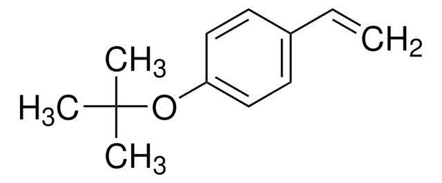 4- 叔 -丁氧基苯乙烯 99%, contains 200&#160;ppm 4-tert-butylcatechol as inhibitor