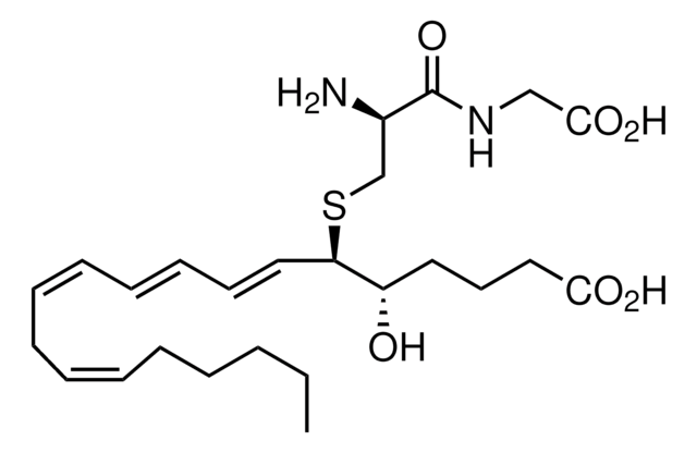 ロイコトリエンD4 ~50&#160;&#956;g/mL (in methanol/ammonium acetate buffer, 70:30, pH 5.6), &#8805;97%