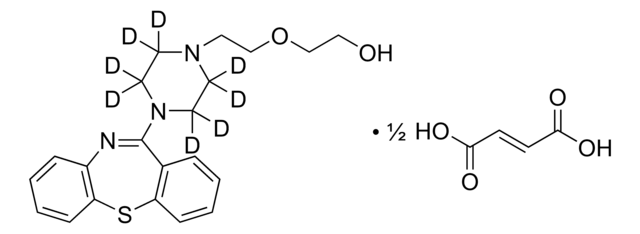 Quetiapin-D8 -hemifumarat -Lösung 100&#160;&#956;g/mL in methanol (as free base), ampule of 1&#160;mL, certified reference material, Cerilliant&#174;