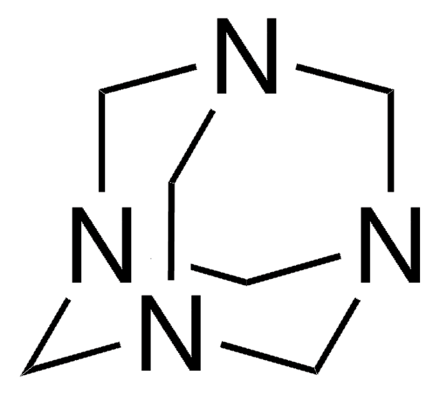 Hexamethylenetetramine meets analytical specification of Ph.&nbsp;Eur., BP, 99-100.5% (calc. to the dried substance)