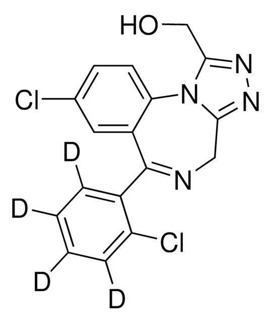 &#945;-Hydroxytriazolam-d4 solution 100&#160;&#956;g/mL in methanol, ampule of 1&#160;mL, certified reference material, Cerilliant&#174;