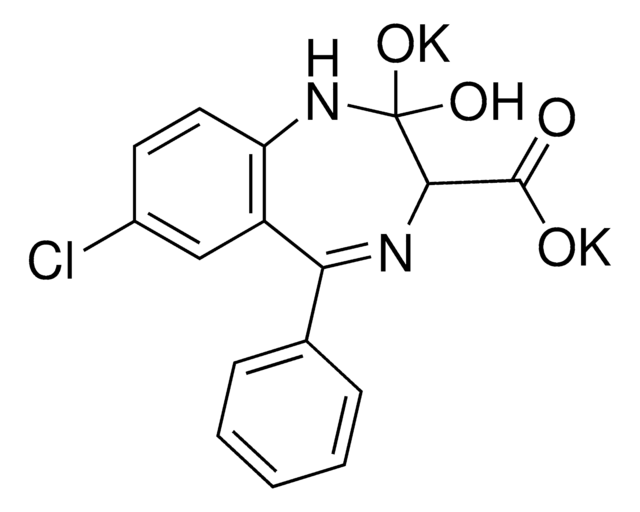 氯硝酸二钾标准液 溶液 1.0&#160;mg/mL in methanol (as clorazepate), ampule of 1&#160;mL, certified reference material, Cerilliant&#174;