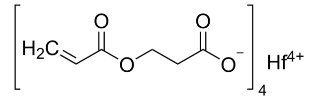 羧乙基丙烯酸铪 60% in 1-butanol, contains 500&#160;ppm methyl hydroquinone as inhibitor