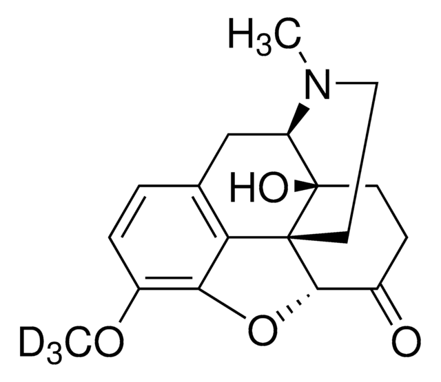 羟考酮-D3标准液 CRM 溶液 1.0&#160;mg/mL in methanol, ampule of 1&#160;mL, certified reference material, Cerilliant&#174;