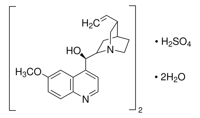 キニーネ ヘミ硫酸塩 一水和物 BioReagent, suitable for fluorescence, 99.0-101.0%