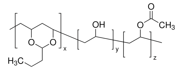 Poly(vinylbutyral-co-vinylalkohol-co-vinylacetat) average Mw 50,000-80,000 by GPC, powder