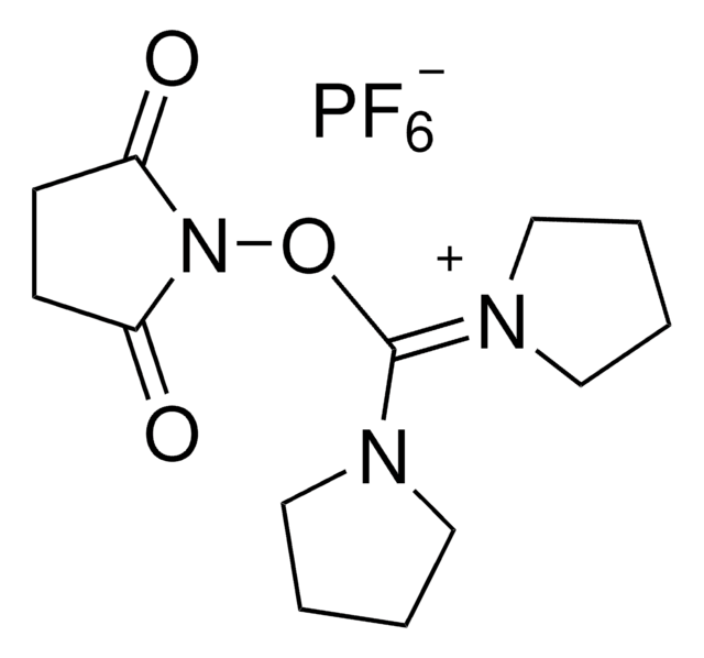 Dipyrrolidino(N-succinimidyloxy)carbenium hexafluorophosphate &#8805;98.0% (CHN)