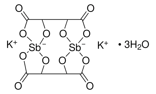 Kaliumantimonyltartrat Trihydrat ACS reagent, &#8805;99%