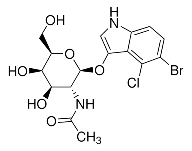 5-Brom-4-chlor-3-indolyl-N-acetyl-&#946;-D-galactosaminid reagent for selection of recombinant bacterial clones