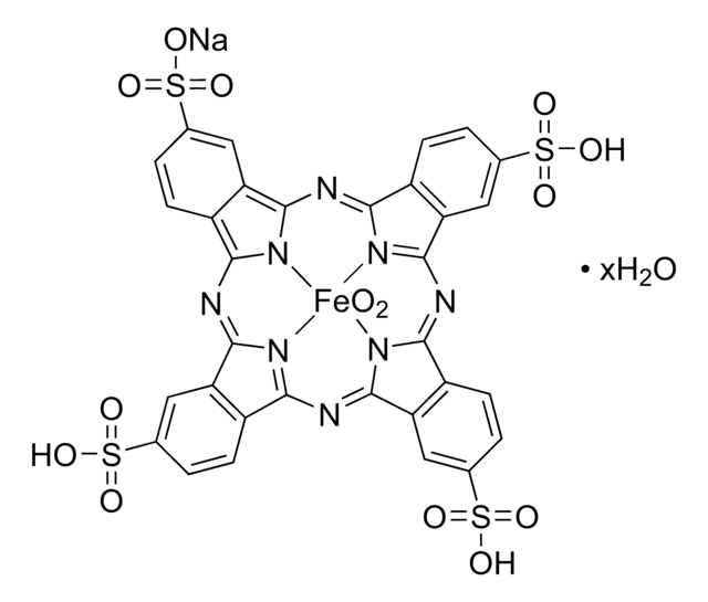 Eisen(III)-phthalocyanin-4,4&#8242;,4&#8242;&#8242;,4&#8242;&#8242;&#8242;-tetrasulfonsäure, Verbindung mit Sauerstoff Mononatriumsalz Hydrat Dye content 80&#160;%