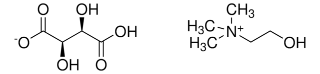 重酒石酸コリン Pharmaceutical Secondary Standard; Certified Reference Material