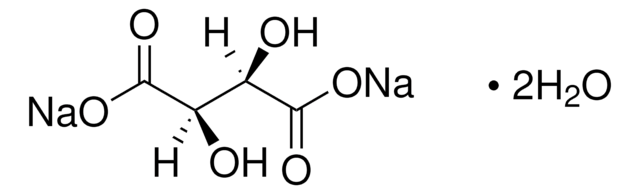 L-酒石酸ナトリウム 二塩基性 二水和物 &#8805;99%, ACS reagent