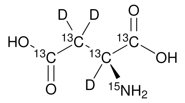 L-Aspartic acid-13C4,15N,2,3,3-d3 98 atom % D, 99 atom % 13C, 98 atom % 15N