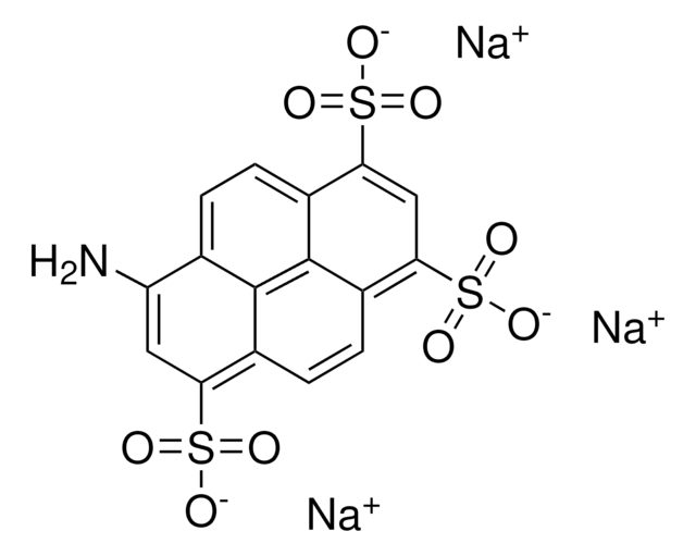 Acide 8-aminopyrène-1,3,6-trisulfonique trisodium salt suitable for fluorescence, BioReagent, &#8805;96.0% (HPCE)