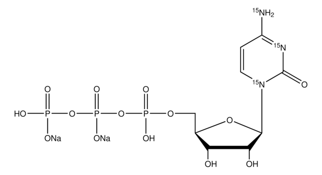 Cytidine-15N3 5&#8242;-triphosphate disodium salt solution 100&#160;mM (in 5mM Tris HCl / H2O), &#8805;98 atom % 15N, &#8805;95% (CP)