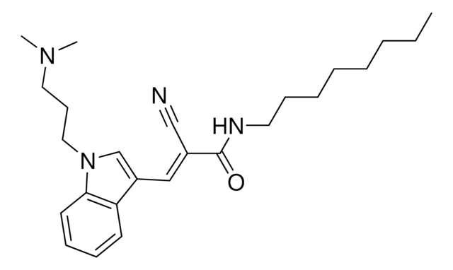 Inhibitor dynaminy V, 34-2 The Dynamin Inhibitor V, 34-2 controls the biological activity of Dynamin. This small molecule/inhibitor is primarily used for Membrane applications.