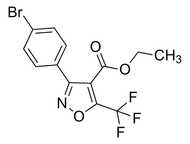 Ethyl 3-(4-bromophenyl)-5-(trifluoromethyl)isoxazole-4-carboxylate AldrichCPR