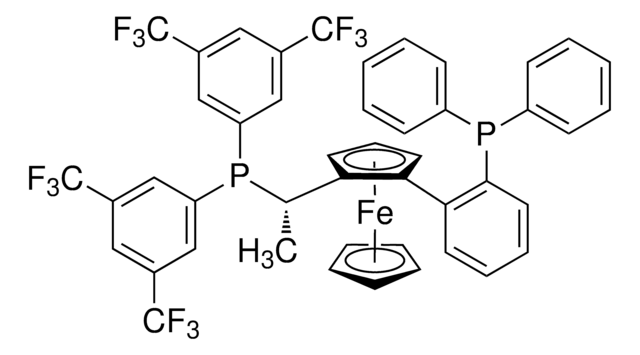 (S)-1-{(SP)-2-[2-(ジフェニルホスフィノ)フェニル]フェロセニル}エチルビス[3,5-ビス-(トリフルオロメチル)フェニル]ホスフィン &#8805;97%