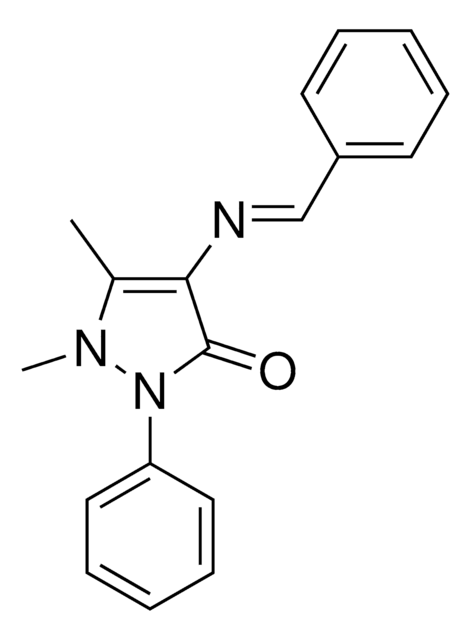 1,5-DIMETHYL-2-PHENYL-4-{[(E)-PHENYLMETHYLIDENE]AMINO}-1,2-DIHYDRO-3H-PYRAZOL-3-ONE AldrichCPR