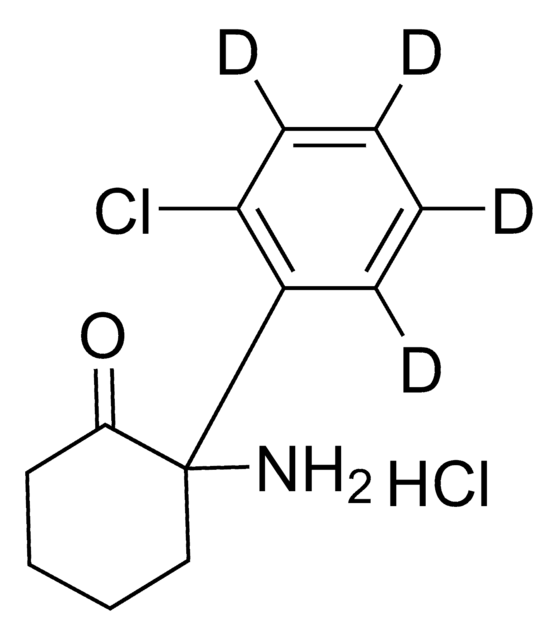 (±)-ノルケタミン-D4 塩酸塩 溶液 100&#160;&#956;g/mL in methanol (as free base), ampule of 1&#160;mL, certified reference material, Cerilliant&#174;