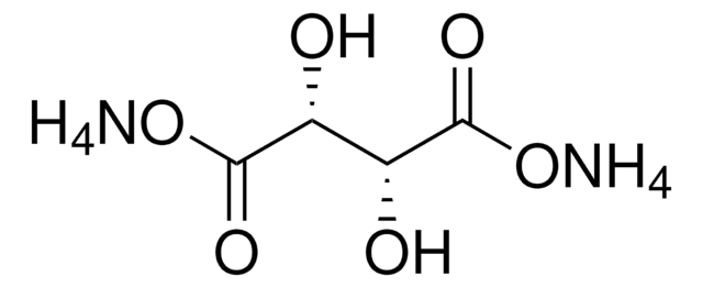 酒石酸アンモニウム 二塩基性 BioUltra, &#8805;98% (T)