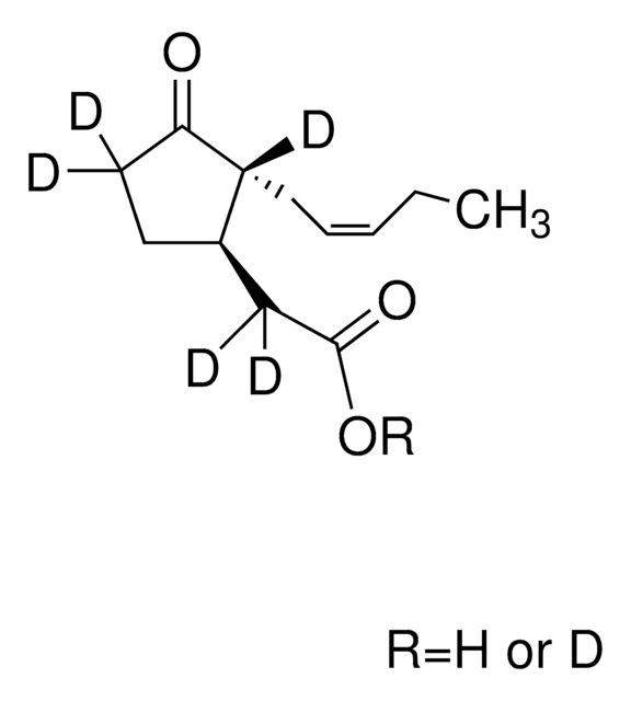 Jasmonic-2,4,4-d3-(acetyl-2,2-d2) acid with variable deuteration on OD, &#8805;97 atom % D, &#8805;97%