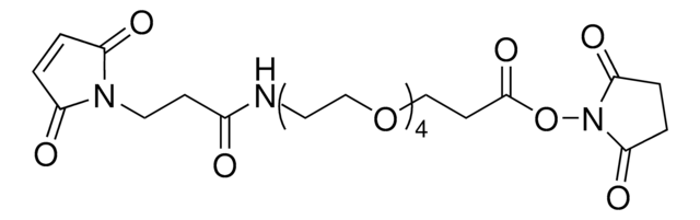 O-[N-(3-Maleimidopropionyl)-aminoethyl]-O&#8242;-[3-(N-succinimidyloxy)-3-oxopropyl]-triethylenglykol &#8805;90% (NMR)