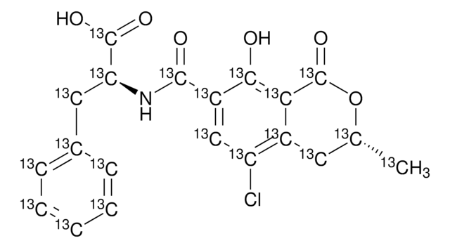 赭曲霉素 A13C20 溶液 ~10&#160;&#956;g/mL in acetonitrile, analytical standard