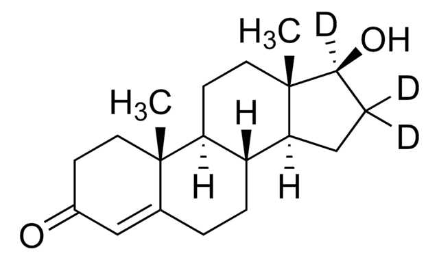 テストステロン-d3 溶液 100&#160;&#956;g/mL in 1,2-dimethoxyethane, analytical standard, for drug analysis