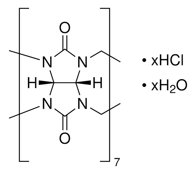 ククルビット[7]ウリル 水和物 contains acid of crystalization