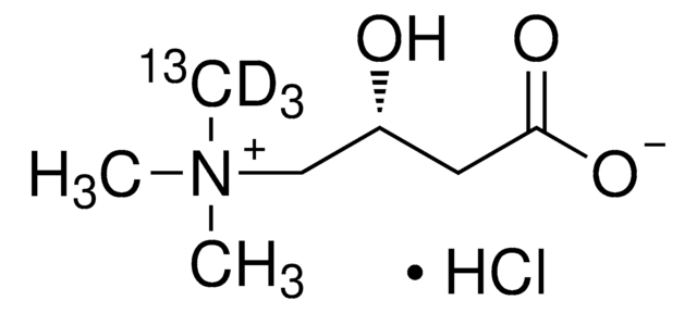 L-カルニチン-(メチル-13C,d3) 塩酸塩 99 atom % 13C, 98 atom % D, 97% (CP)