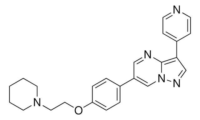 6-[4-(2-ピペリジン-1-イルエトキシ)フェニル]-3-ピリジン-4-イルピラゾロ[1,5-a]ピリミジン &#8805;98% (HPLC)