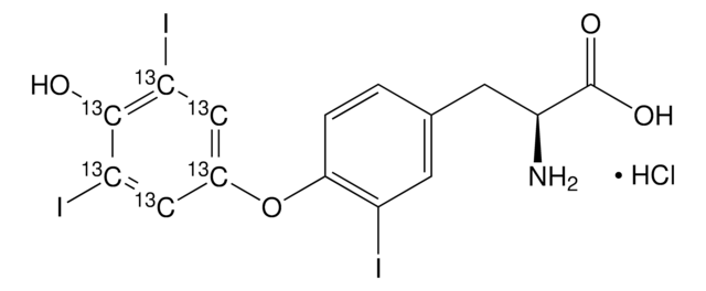 3,3&#8242;,5&#8242;-三碘甲状腺原氨酸-(二碘苯基-13C6) 盐酸盐 99 atom % 13C, 95% (CP)