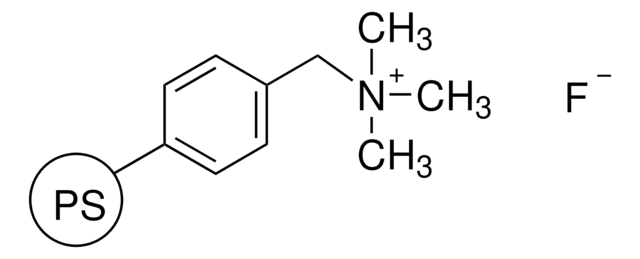 フルオリド, ポリマー担持 macroporous, 20-50&#160;mesh, extent of labeling: 2.0-3.0&#160;mmol/g loading