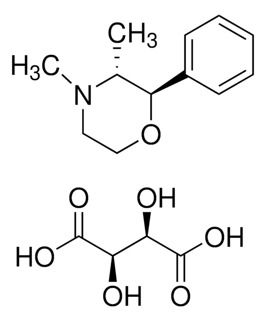 酒石酸フェンジメトラジン tartrate salt 溶液 1.0&#160;mg/mL in methanol, certified reference material, ampule of 1&#160;mL, Cerilliant&#174;