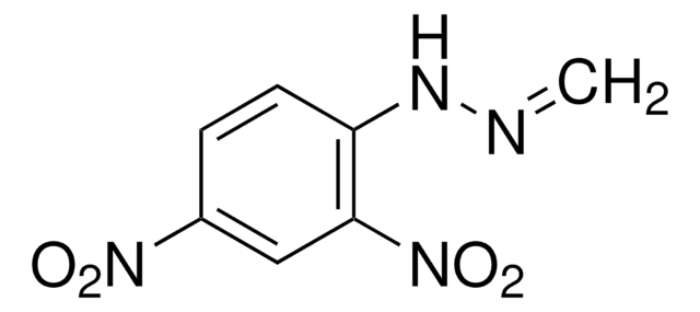 Formaldehyde-2,4-DNPH Solution certified reference material, TraceCERT&#174;, 100&#160;&#956;g/mL in acetonitrile (as aldehyde), ampule of 5 × 1&#160;mL