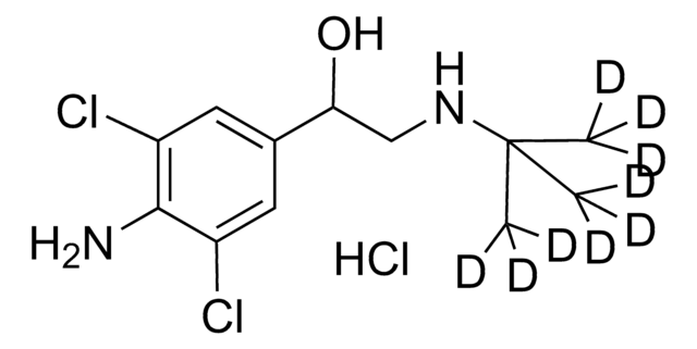 克伦特罗-d9 盐酸盐 溶液 100&#160;&#956;g/mL in methanol (as free base), ampule of 1&#160;mL, certified reference material, Cerilliant&#174;